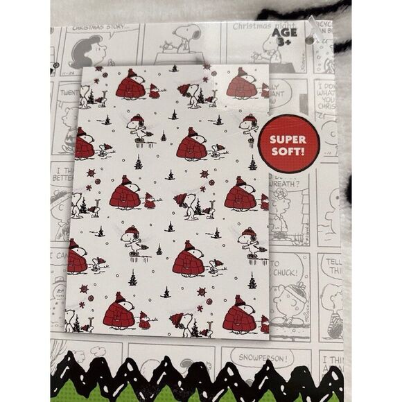 Peanuts Snoopy Woodstock Puffer Jacket Puffy Coat Soft Throw Blanket 50 X 70” - Picture 3 of 16